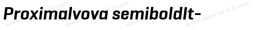 Proximalvova semiboldIt字体转换